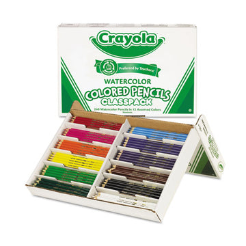Crayola® Watercolor Pencil Classpack Set, 3.3 Mm, 2b (#1), Assorted Lead-barrel Colors, 240-pack freeshipping - TVN Wholesale